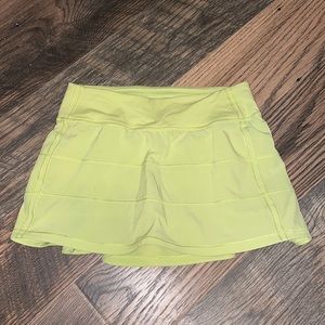 Lululemon yellow skirt